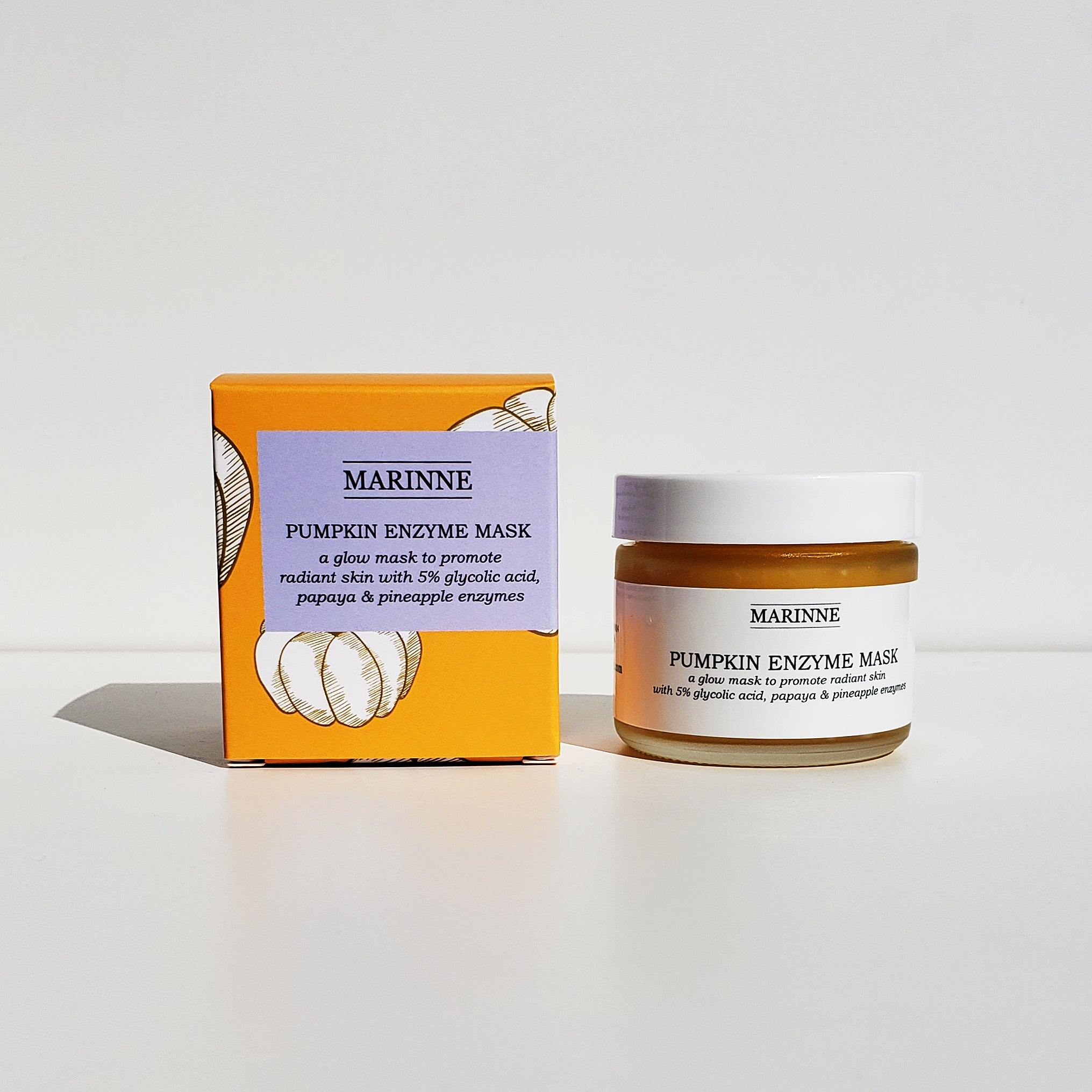 Glycolic Acid Pumpkin Enzyme Peel Mask – 15% To 45% AHA, Professional Facial Treatment