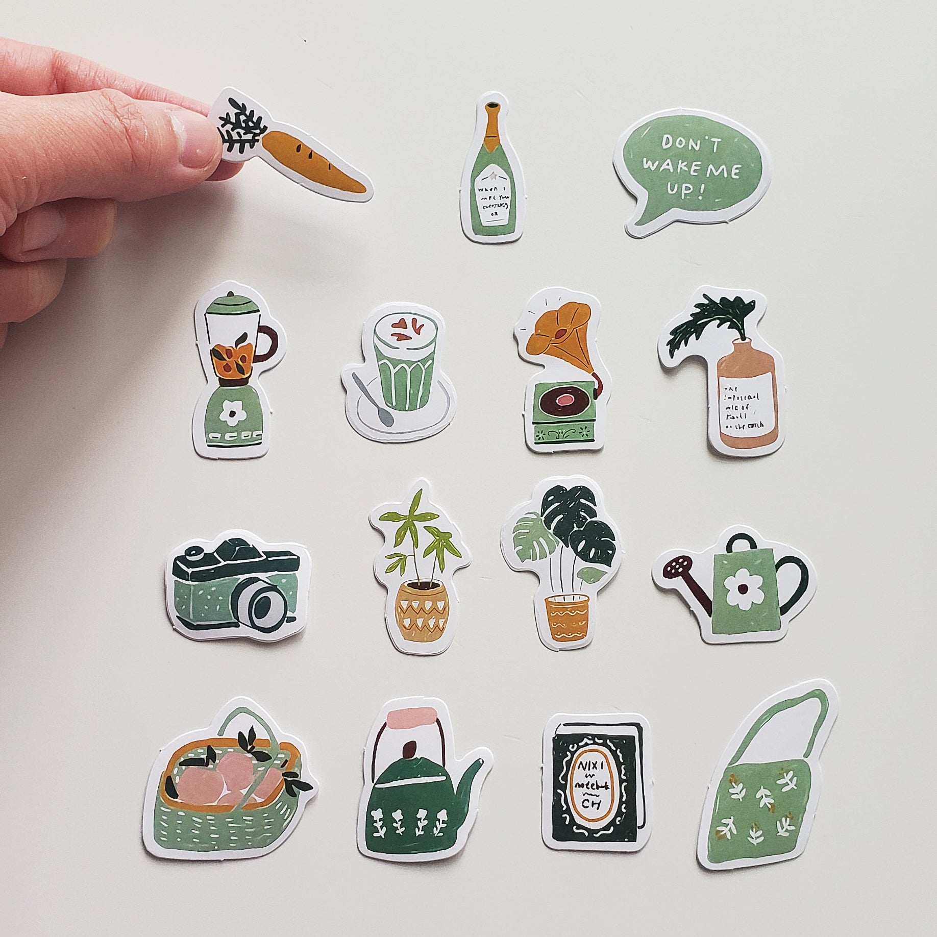 Life Style Sticker 15 Green Lifestyle Stickers – Puppy Skincare