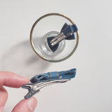 Denim ribbon hair pin / hair clip